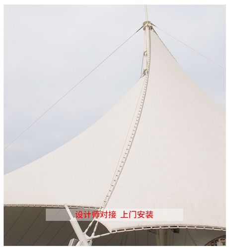 广场景观遮阳膜结构建筑 ptfe张拉膜结构工程 膜结构遮阳篷工程